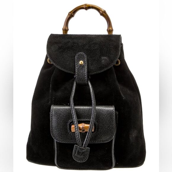 Gucci Suede Backpack - Picture 1 of 5